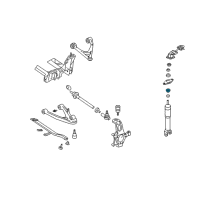 OEM 2012 Chevrolet Corvette Shock Lower Insulator Diagram - 88952532