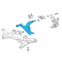 OEM 1998 Toyota RAV4 Lower Control Arm Diagram - 48068-42012