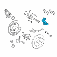 OEM Lexus RX450hL Mounting, Rear Disc Brake Diagram - 47821-48130