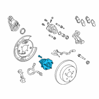 OEM Lexus RX350L Wheel Bearing And Hub Assembly Diagram - 42410-48061