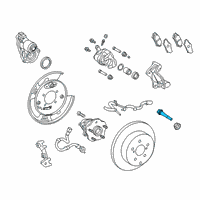 OEM 2019 Lexus RX350L Pin, Rear Cylinder Slide Diagram - 47814-78010