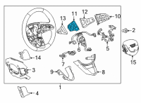 OEM 2021 Cadillac CT4 Cruise Switch Diagram - 13536112