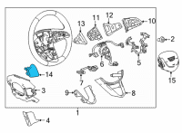 OEM Cadillac Escalade ESV Paddle Switch Diagram - 13535954