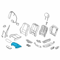 OEM 2012 BMW X3 Sports Seat Upholstery Parts, Right Diagram - 52-10-7-298-633