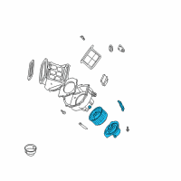 OEM Nissan Sentra Blower Motor & Fan Assembly Diagram - 27220-2M100