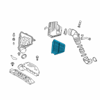 OEM 2012 Hyundai Genesis Coupe Air Cleaner Filter Diagram - 28113-2M000