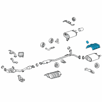 OEM Toyota Avalon Rear Insulator Diagram - 58328-06040