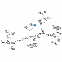 OEM 2013 Toyota Camry Rear Muffler Hanger Diagram - 17576-0V010