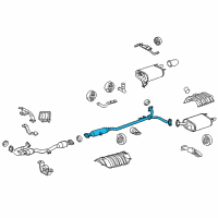 OEM 2016 Toyota Camry Intermed Pipe Diagram - 17420-0P230