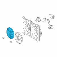 OEM Lexus LS460 Fan Diagram - 16361-38080