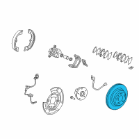 OEM 2009 Acura RL Disk, Rear Brake Drum Diagram - 42510-SJA-010