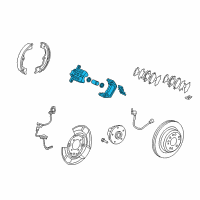 OEM 2007 Acura RL Caliper Sub-Assembly, Right Rear (Reman) Diagram - 43018-SJA-010RM