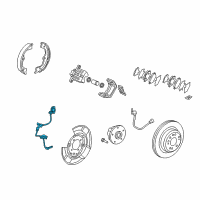 OEM 2012 Acura RL Sensor Assembly, Left Rear Diagram - 57475-SJA-A02