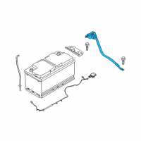 OEM Hyundai Genesis Battery Sensor Assembly Diagram - 37180-B1200