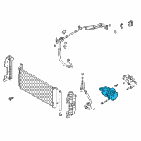 OEM 2016 Hyundai Sonata Compressor Assembly Diagram - 97701-E6000