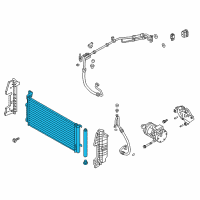 OEM 2017 Hyundai Sonata Condenser Assembly-Cooler Diagram - 97606-E6001