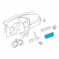 OEM 2012 Chevrolet Captiva Sport Heater & Air Conditioner Control Assembly (W/ Driver Seat & P Diagram - 23111247