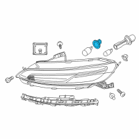 OEM 2015 Jeep Cherokee Socket-Turn Signal Bulb Diagram - 68226850AA