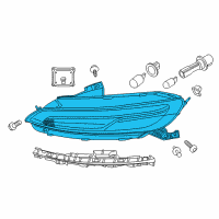 OEM 2015 Jeep Cherokee HEADLAMP-Park And Turn Signal Diagram - 68321886AC