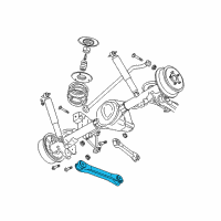 OEM 2005 Jeep Wrangler Rear Lower Control Arm Right Or Left Diagram - 52088654AB