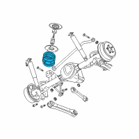 OEM 2005 Jeep Wrangler Rear Coil Spring Diagram - 52090105AA