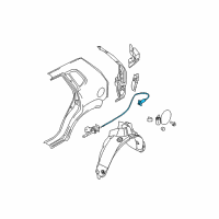 OEM Kia Catch & Cable Assembly-F Diagram - 815901F000