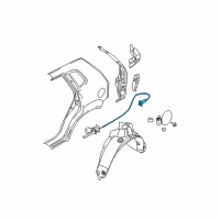 OEM 2010 Kia Sportage Catch & Cable Assembly-F Diagram - 815901F000