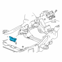 OEM 2016 GMC Sierra 1500 Transmission Mount Diagram - 23134731