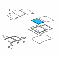 OEM 2014 Toyota Prius Plug-In Weatherstrip Diagram - 63251-47010