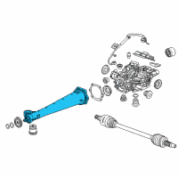 OEM Cadillac XT6 Shaft Diagram - 84703734