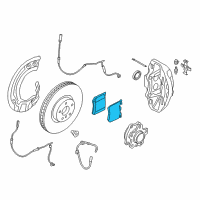 OEM BMW 740e xDrive REPAIR KIT, BRAKE PADS ASBES Diagram - 34-11-6-889-570