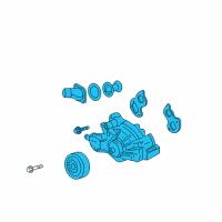 OEM 2006 Chevrolet Corvette Water Pump Kit Diagram - 12681186