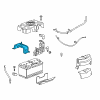 OEM Cadillac CT6 Bracket Diagram - 23267609