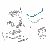 OEM 2016 Cadillac CT6 Positive Cable Diagram - 23507275