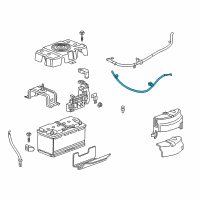 OEM Cadillac Negative Cable Diagram - 23507276