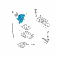 OEM 2012 Hyundai Genesis Cover-Timing Chain, Ff Diagram - 21351-3C833