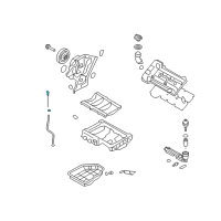 OEM 2008 Kia Sorento Oil Level Gauge Rod Assembly Diagram - 266113C502