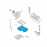 OEM 2009 Hyundai Genesis Pan Assembly-Engine Oil, Upper Diagram - 21520-3C650