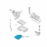 OEM 2015 Hyundai Genesis Coupe Pan Assembly-Engine Oil, Lower Diagram - 21510-3C600