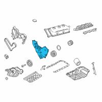 OEM Dodge Cover-Timing Case Diagram - 4792897AC