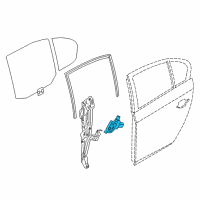 OEM 2015 BMW 550i GT xDrive Drive, Power Window, Front/Rear Right Diagram - 51-33-7-271-564