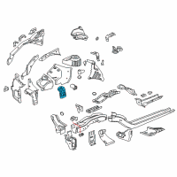 OEM 2014 Cadillac ELR Engine Support Diagram - 13335076