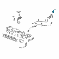 OEM 2014 GMC Savana 1500 Fuel Cap Diagram - 22921365