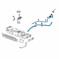 OEM 2017 Cadillac Escalade ESV Filler Pipe Diagram - 84696012