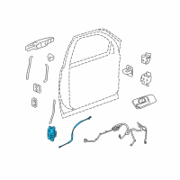 OEM 2013 Cadillac Escalade EXT Lock Assembly Diagram - 22862027