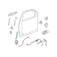 OEM 2009 Chevrolet Silverado 2500 HD Lock Assembly Rod Diagram - 20984749