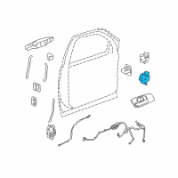 OEM 2010 GMC Sierra 3500 HD Lower Hinge Diagram - 20969646