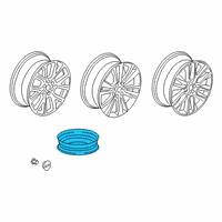 OEM Cadillac XT6 Wheel, Alloy Diagram - 84520425