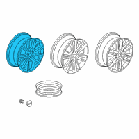 OEM Cadillac XT6 Wheel, Alloy Diagram - 84180449