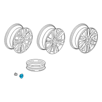 OEM Cadillac Wheel, Alloy Diagram - 84146392